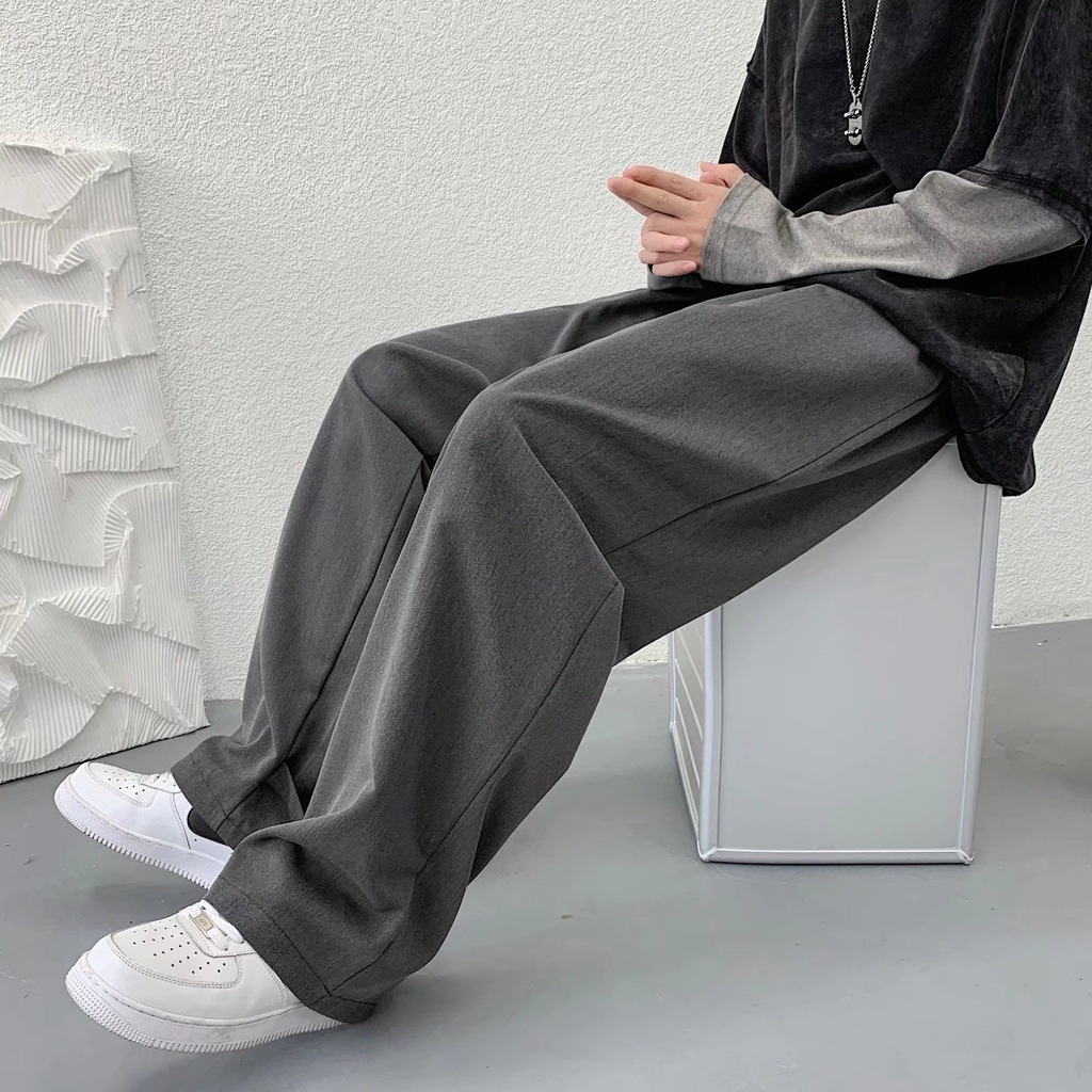 Quần Dài Dáng Suông Phong Cách Thời Trang Hàn Quốc Cho Nam Giới