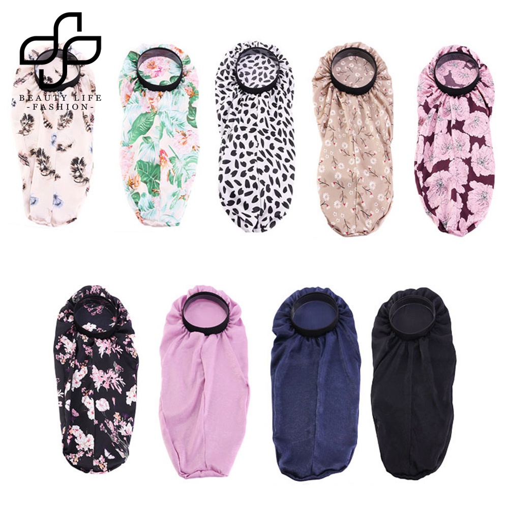 Nón Ngủ Co Giãn Không Vành In Hoa Xinh Xắn