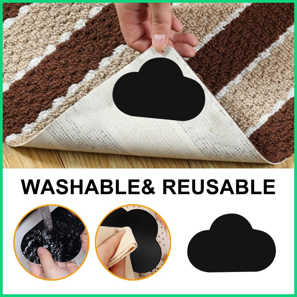 Set 16 Miếng Dán Hai Mặt Chống Trượt Cho Thảm Trải Sàn