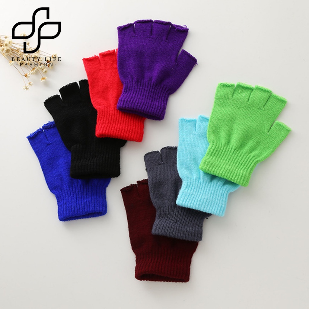 1 Đôi Găng Tay Nửa Ngón Chống Trượt Thoải Mái Chống Gió Tiện Dụng Khi Lái Xe