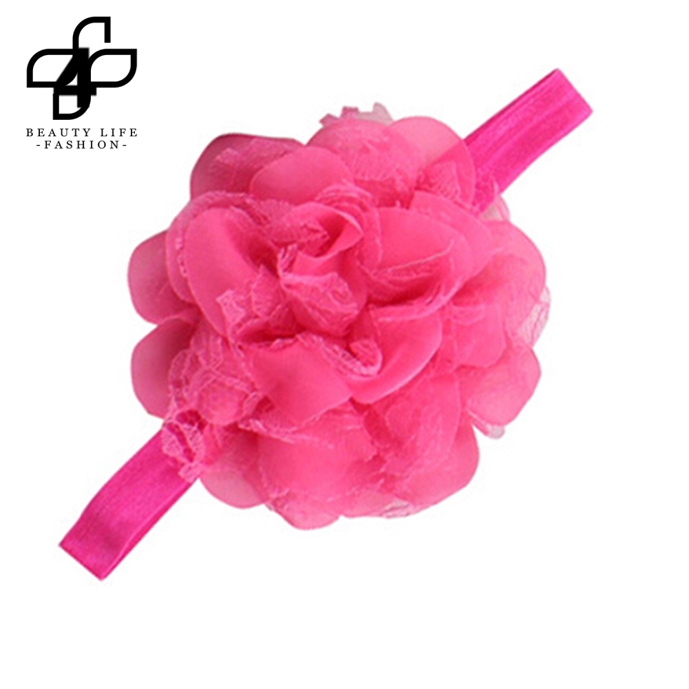 Băng Đô Hoa Co Giãn Dễ Thương Cho Bé Gái