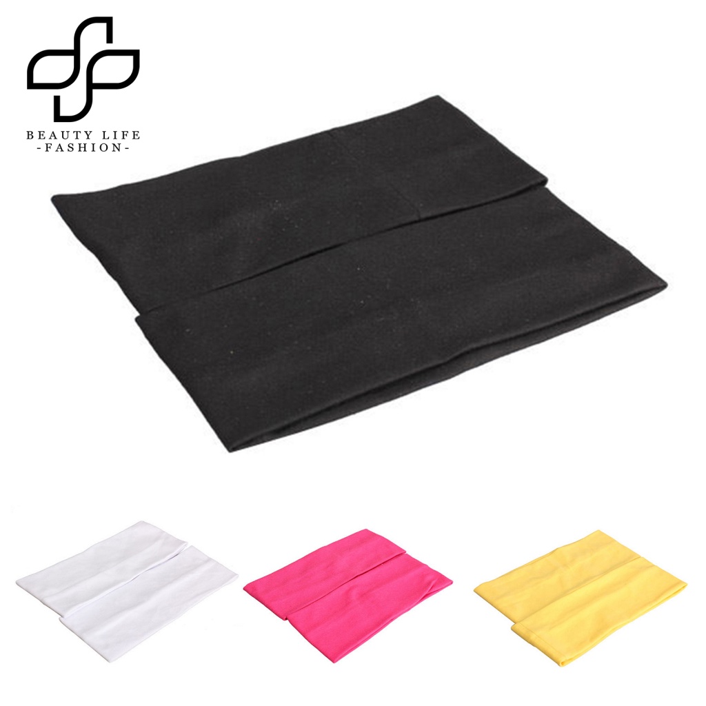 Set 2 Băng Đô Cotton Bản Rộng Thoải Mái Tiện Dụng Cho Tuổi Teen