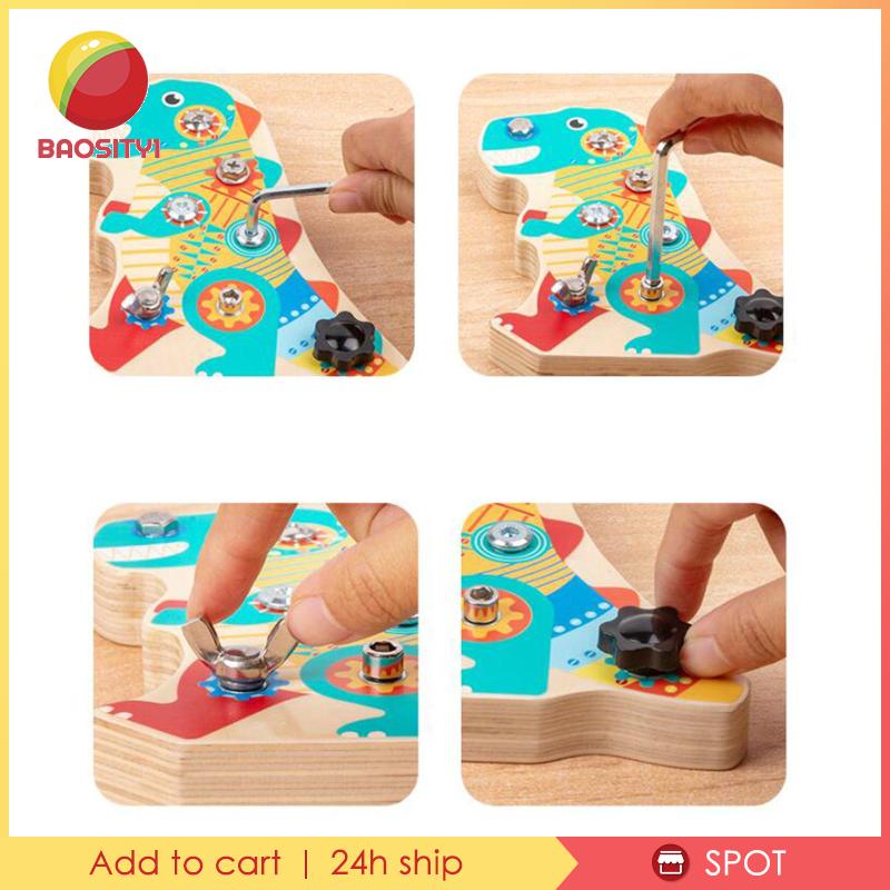 [Baosity1] Bộ Đồ Chơi Bảng Đinh Vít Montessori Cho Trẻ Mẫu Giáo 3 4 5 Tuổi