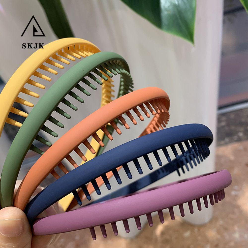 Băng Đô Cài Tóc Màu Trơn Đơn Giản Dễ Thương Cho Nữ