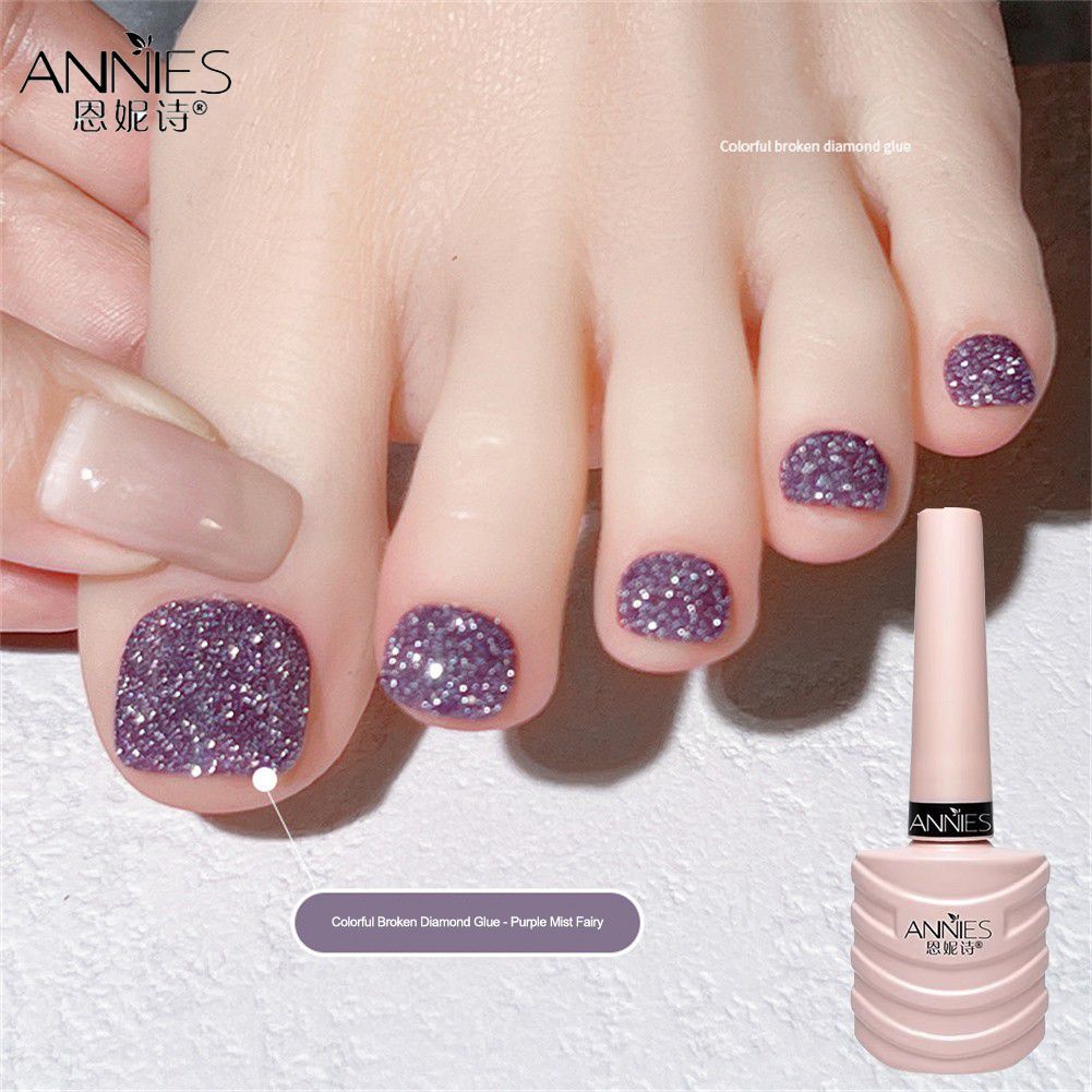 Gel sơn móng ANNIES 10ml kim cương vụn sequin siêu lấp lánh nhiều màu sắc chiếu đèn làm móng nghệ thuật