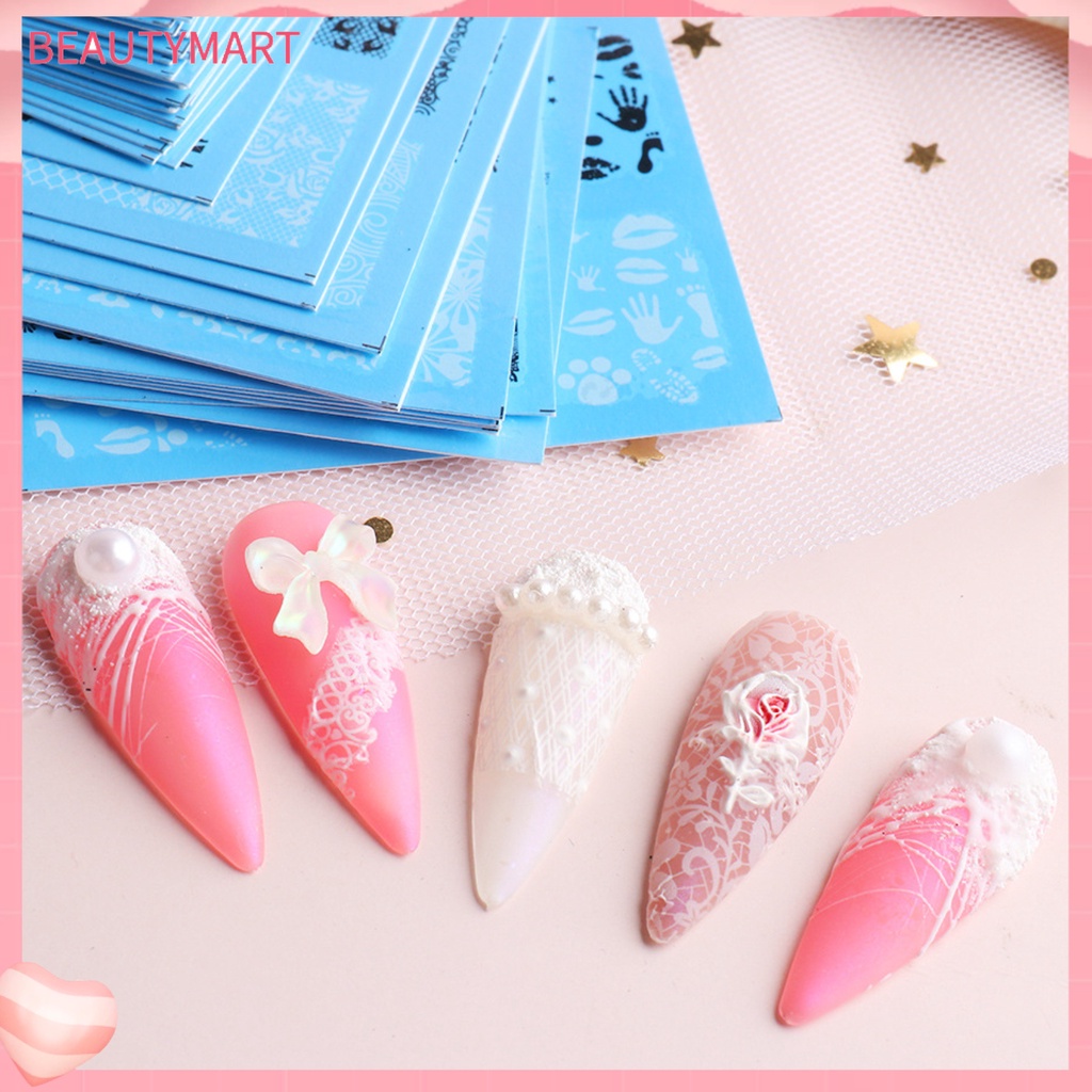 Set 24 Miếng Dán Trang Trí Móng Tay Nhiều Màu Sắc DIY Dành Cho Nữ