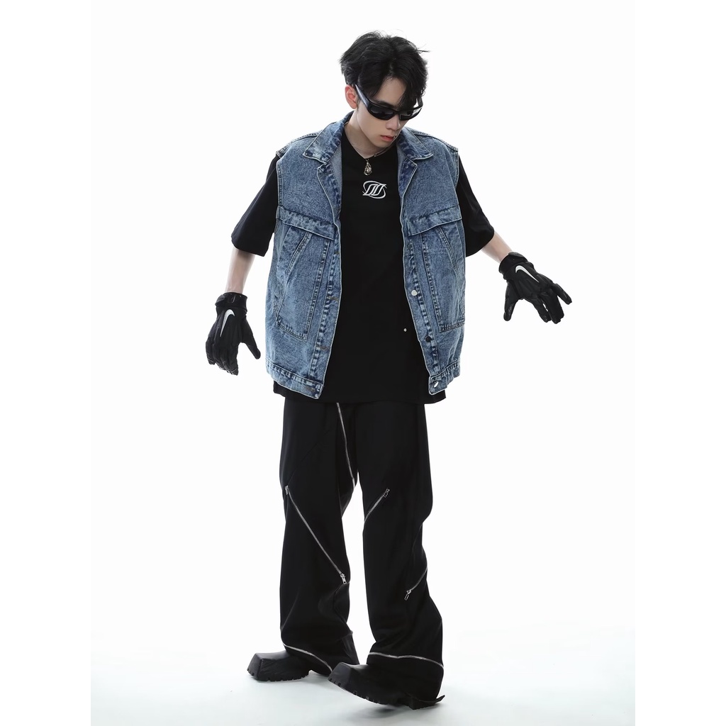 Áo Denim Không Tay Thiết Kế Mới Thời Trang Dành Cho Mùa Xuân Hè