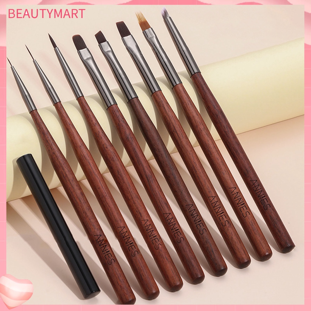 Cọ Vẽ Móng Tay Đầu Mềm Không Phai Màu Có Thể Tái Sử Dụng