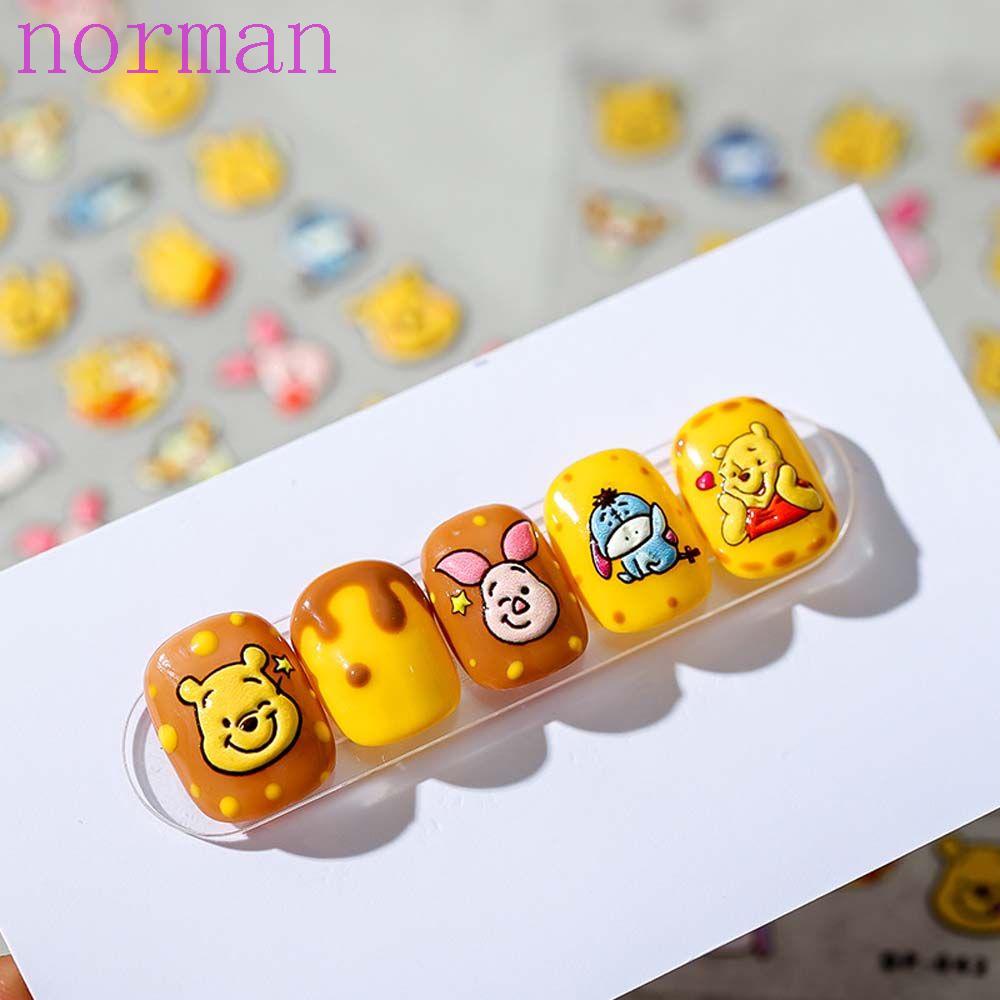 Miếng Dán Trang Trí Móng Tay 5D DIY Dễ Thương Xinh Xắn