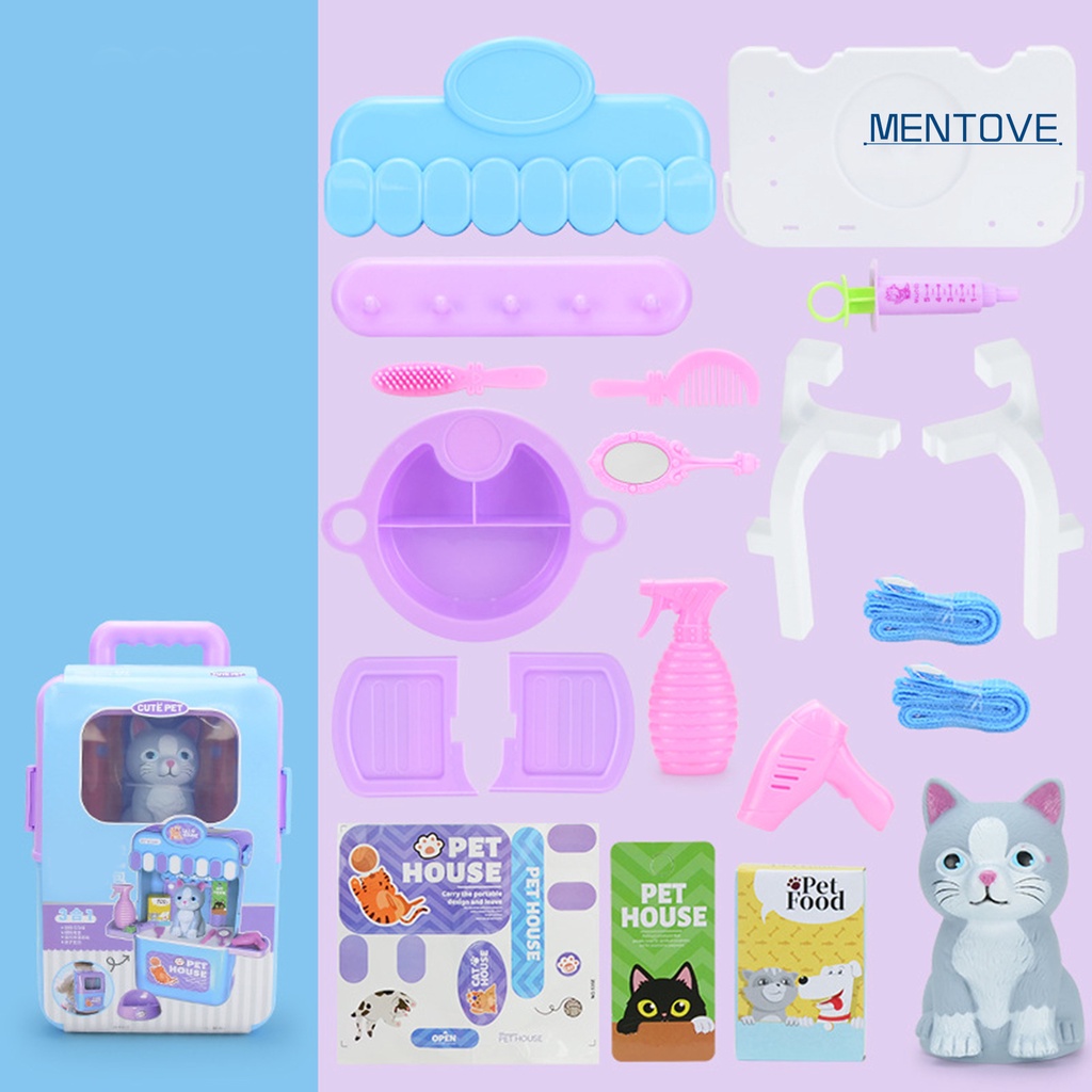 Bộ 21 Món Đồ Chơi Gồm Ba Lô + Túi Lăn Đựng Thú Cưng 3 Trong 1 Tiện Dụng