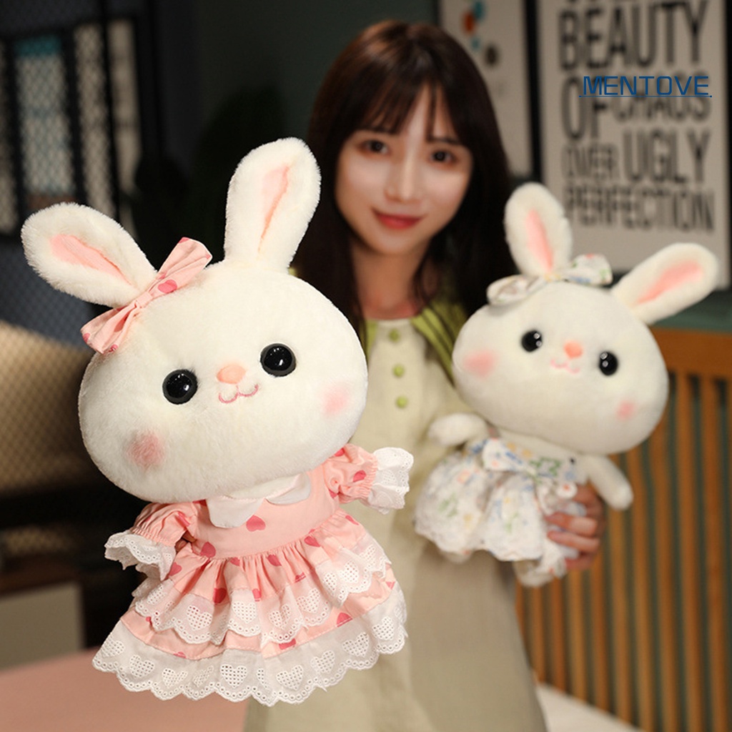 Thỏ Nhồi Bông 30cm Mềm Mại Đáng Yêu Cho Bé Gái