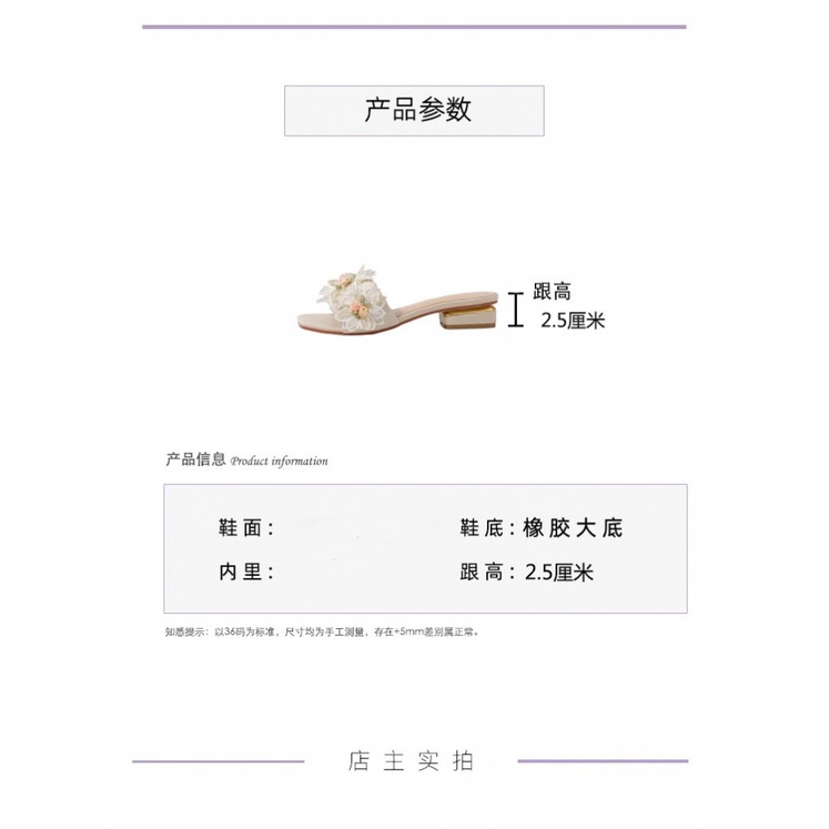 Duoya Tóc Thẳng ~ [Hàng Có Sẵn] [Hàng Có Sẵn] Sandal Đế Dày Bằng Da Thật Mềm Mại Đính Đá Thời Trang Mùa Hè Cho Nữ Miễn Phí Vậ