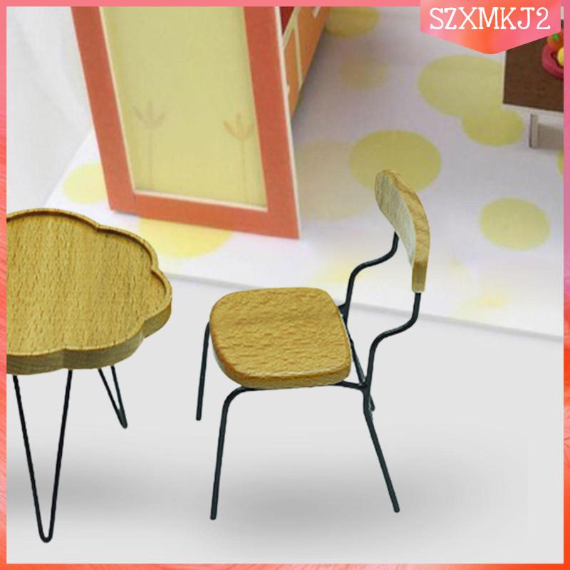 Mô Hình Phòng Khách Bằng Gỗ 1: 12 Trang Trí Nhà Búp Bê 2