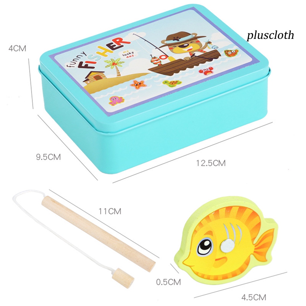 1 Bộ Đồ Chơi Câu Cá Bằng Gỗ Màu Sắc Tươi Sáng Vui Nhộn Cho Bé