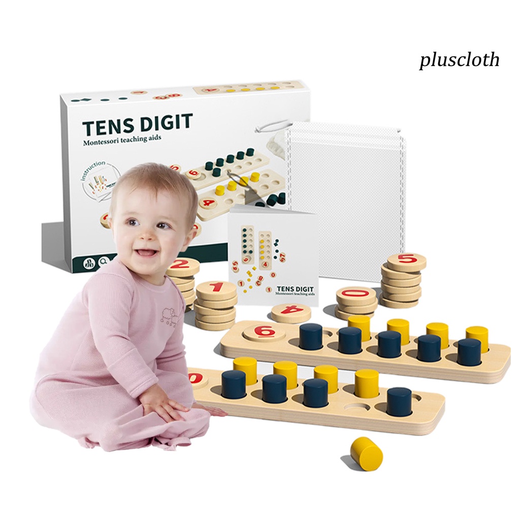 1 Bộ Bảng Tính Bằng Đánh Dấu Cột Mốc Bề Mặt Mịn Bền Không Cần Khoan Cho Trẻ Em