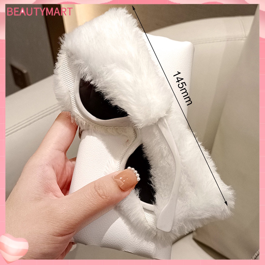 Kính Chống Tia UV Gọng Vải Lông Sáng Tạo Thời Trang Cho Nữ