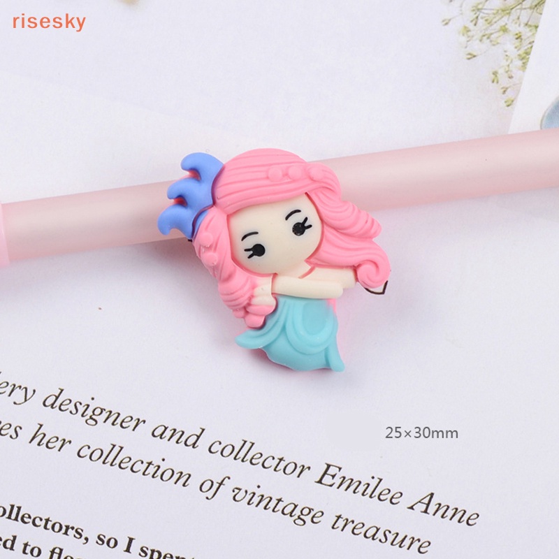 Set 10 Tấm Dán Đế Phẳng 7 Kiểu Hoạt Hình Công Chúa Dễ Thương Trang Trí Sổ Tay DIY