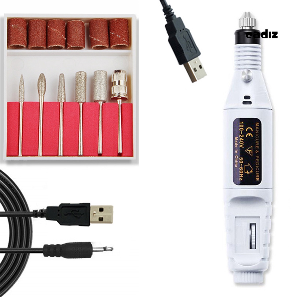 1 Bộ Máy Mài Móng Tay Tẩy Tế Bào Chết Bằng Điện Chuyên Nghiệp Cổng Cắm USB