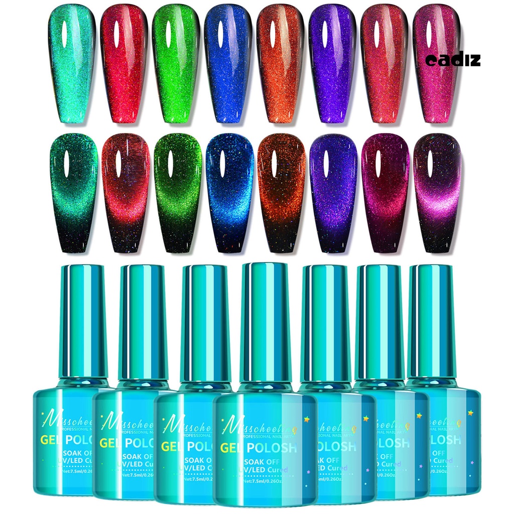 Sơn Móng Tay Gel UV Nhanh Khô Tạo Hiệu Ứng Mắt Mèo Lấp Lánh 8g