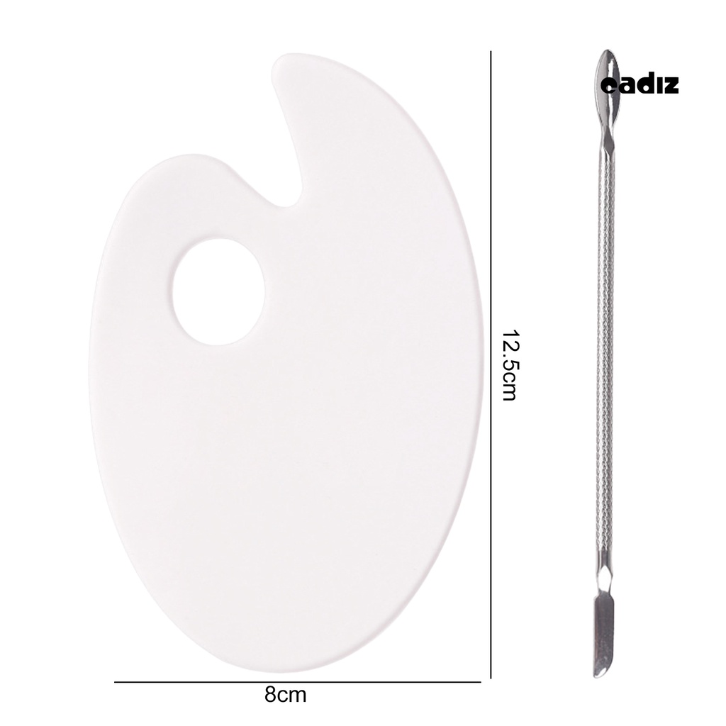 Bộ 4 Khay Đựng Màu Móng Tay Có Lỗ Treo Hình Oval / Lá / Đám Mây / Bán Nguyệt / Tròn Dễ Làm Sạch