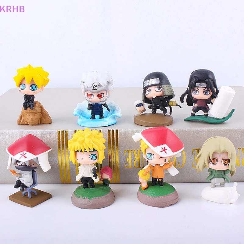 Set 8 Mô Hình Nhân Vật Phim Hoạt Hình Naruto