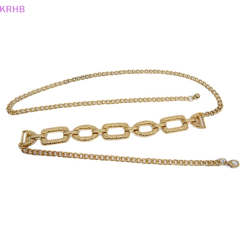 Thắt Lưng Dây Xích Kim Loại Mỏng Thời Trang Mùa Hè Cho Nữ Mới