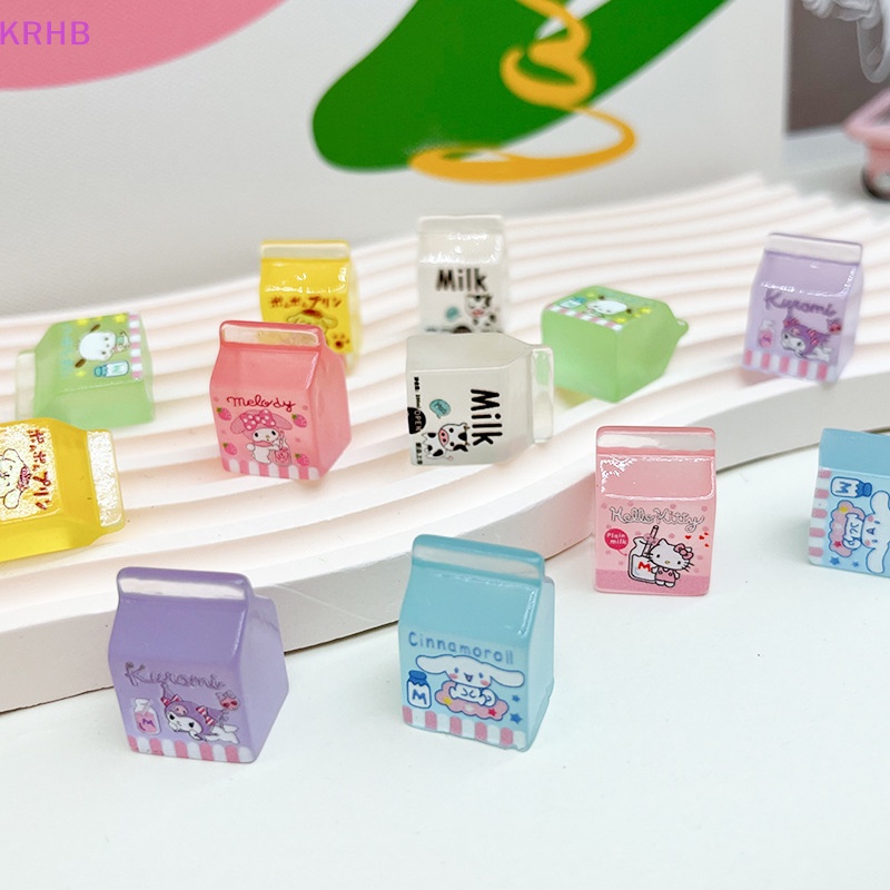 Bộ 2 Hộp Carton Sữa Huỳnh Quang Dùng Trang Trí Nghệ Thuật / Làm Trang Sức DIY Mới