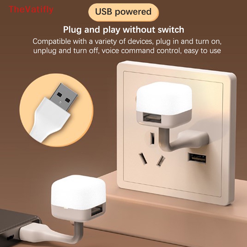 [Thevalifly] Đèn Ngủ USB Mini Cảm Biến Âm Thanh Thông Minh Để Bàn Trang Trí Không Khí Nóng Bỏng
