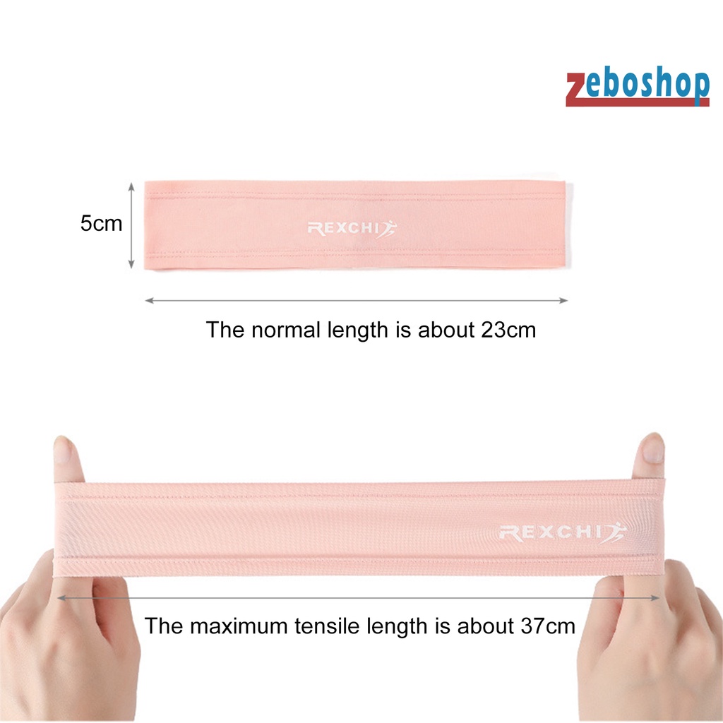 Băng Đô Thể Thao Unisex Bằng Lụa Lạnh Co Giãn Thấm Hút Mồ Hôi Thân Thiện Với Da Khô Nhanh Cho Hoạt Động Ngoài Trời