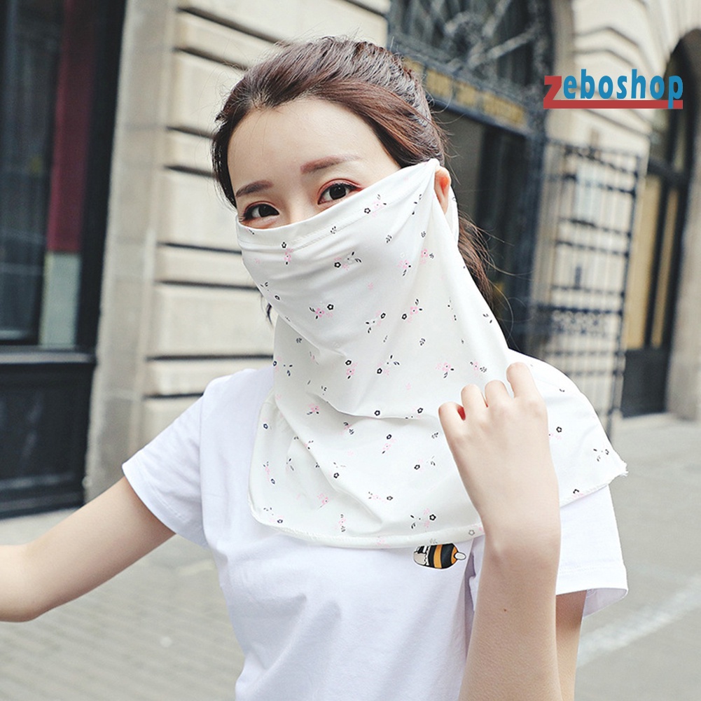 Khẩu Trang Kiêm Khăn Choàng Cổ Chống Tia UV Thoáng Khí Phong Cách Thể Thao Thời Trang Mùa Hè Cho Nữ