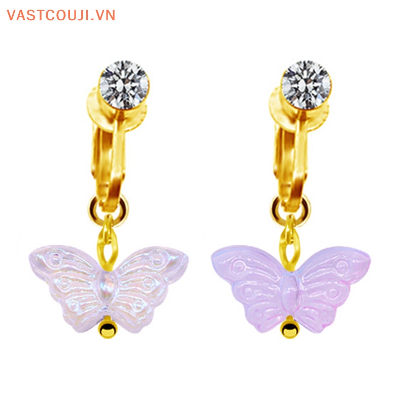 Khuyên Rốn Hình Bướm Không Cần Bấm Lỗ Sáng Tạo Cho Nữ