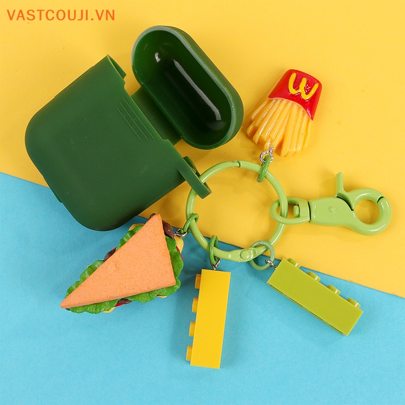 Móc Khóa Hình Bánh Hamburger Khoai Tây Chiên Ngộ Nghĩnh