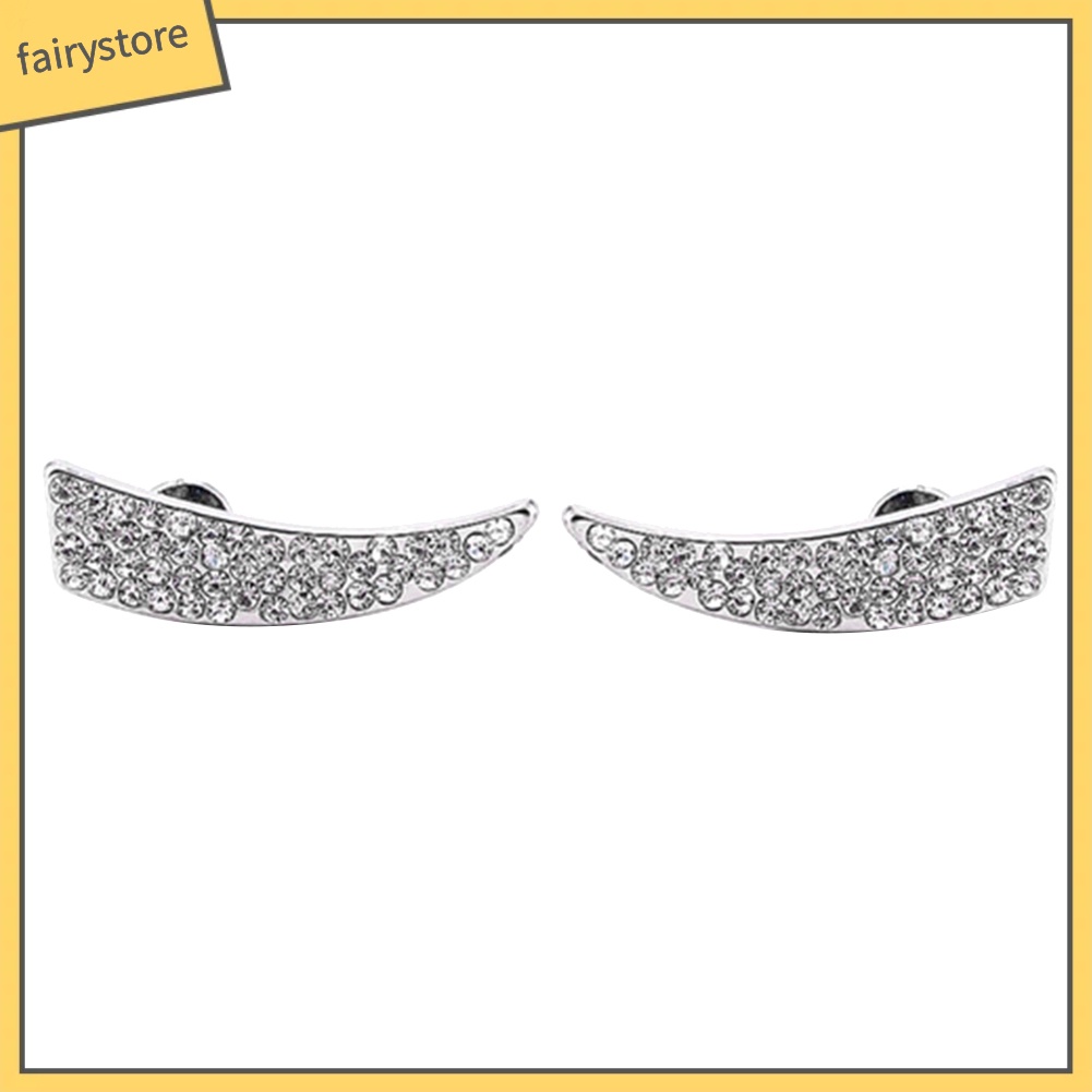 Bông Tai Hình Tam Giác Đính Đá Lấp Lánh Toàn Diện Cho Nữ