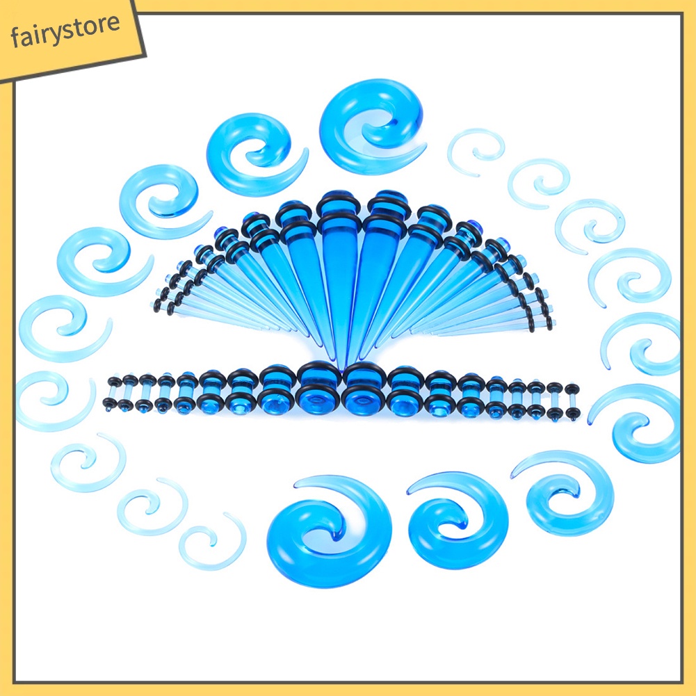 Set 54 Khuyên Nong Tai Acrylic 1.6-10mm