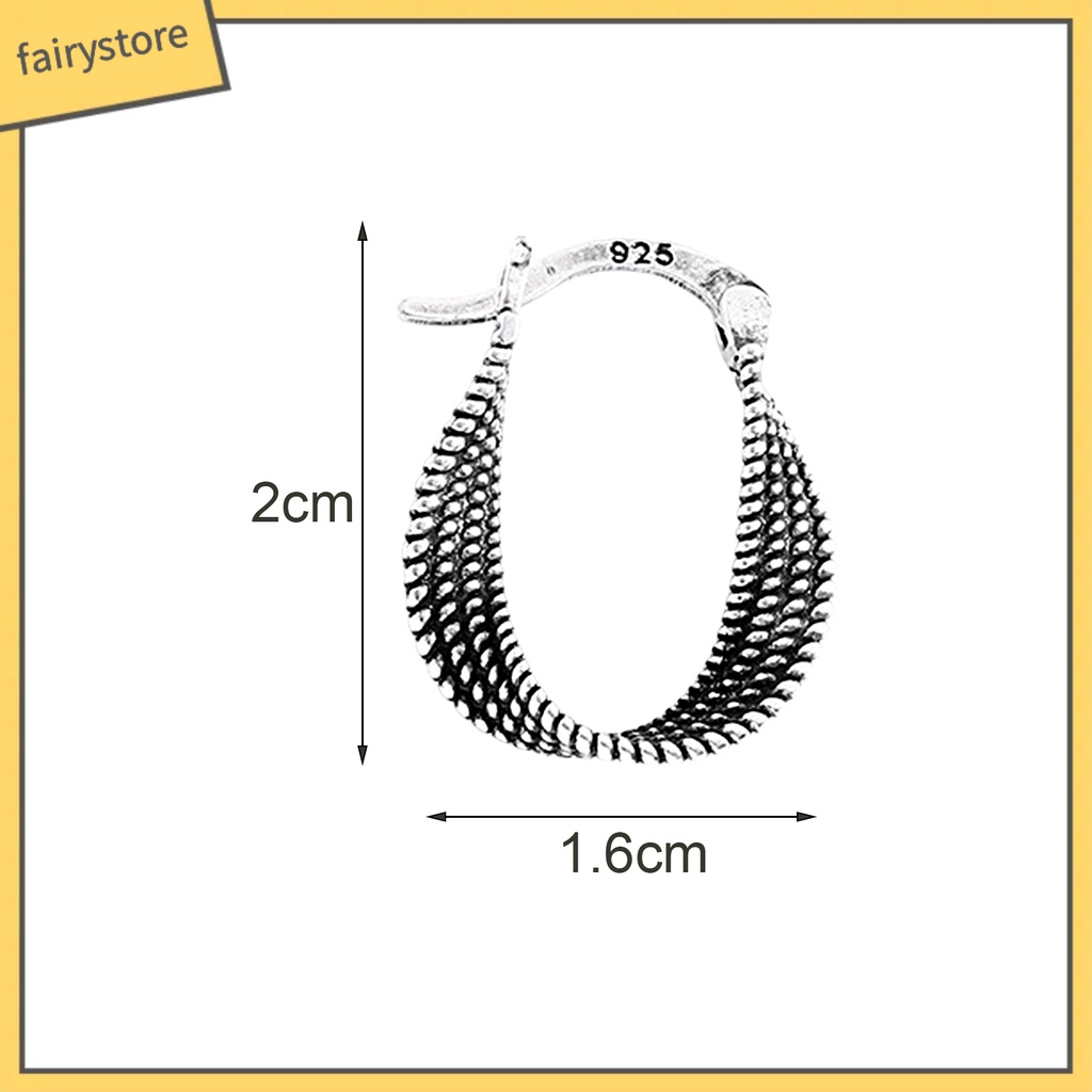 [FRO] 1 Bông Tai Mạ Xoắn Phong Cách Hàn Quốc Cho Nữ Dự Tiệc Cưới