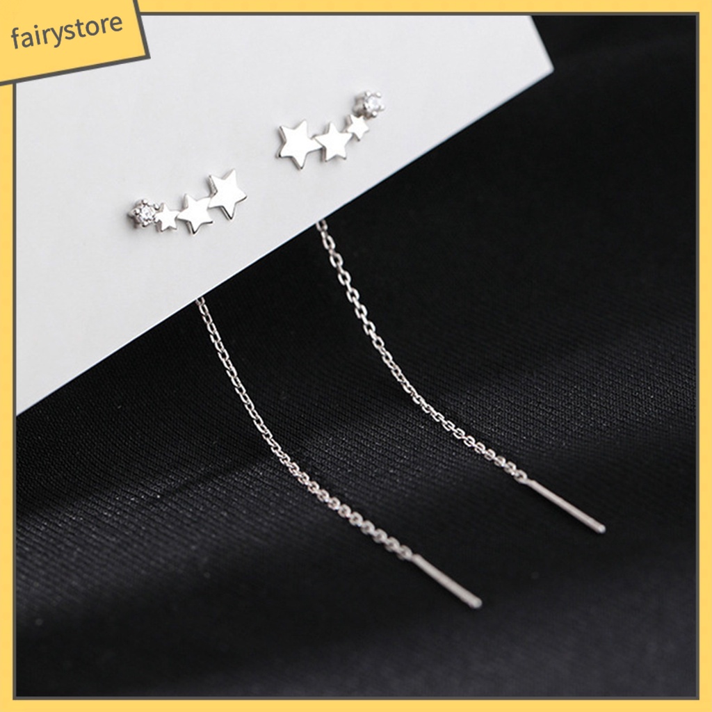 1 Đôi Bông Tai Hình Ngôi Sao Tinh Tế Phù Hợp Mỗi Ngày Cho Nữ