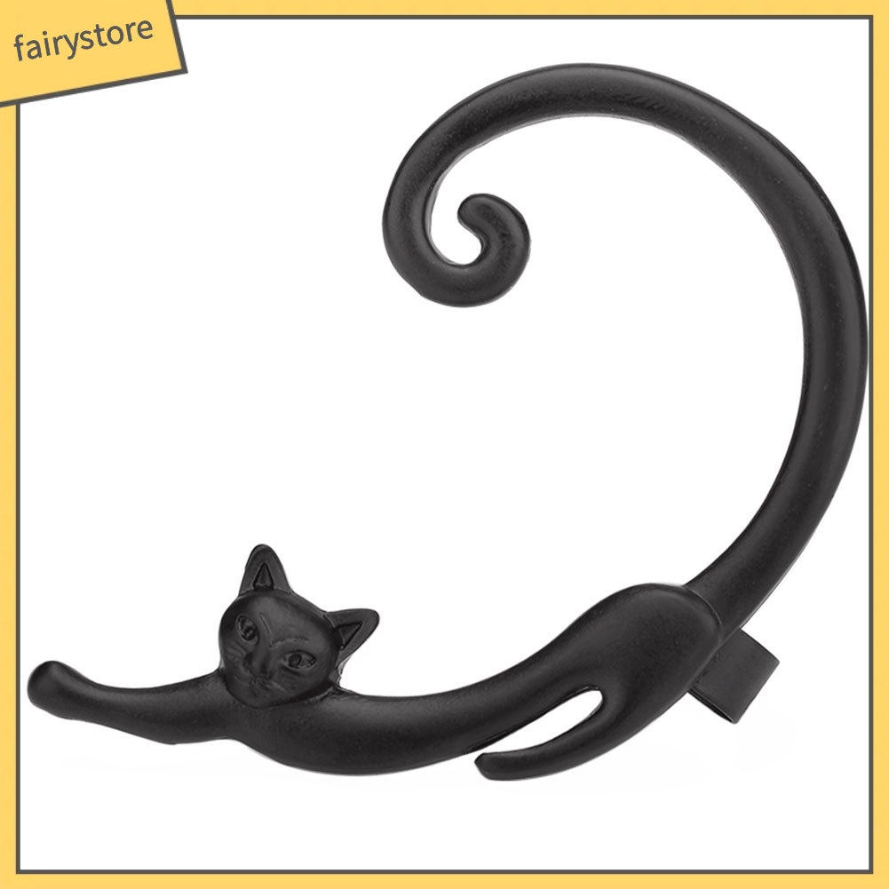 1 Khuyên Vành Tai Hình Mèo Hoạt Hình Dễ Thương Cho Nữ