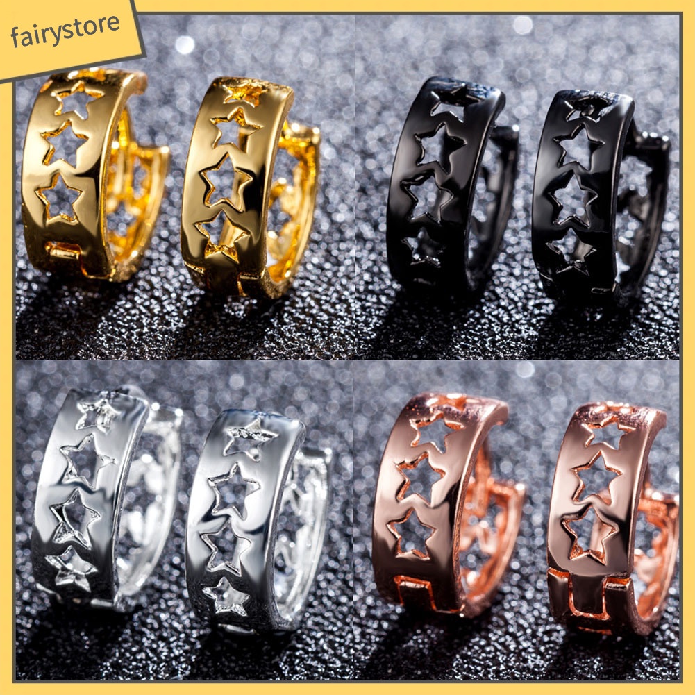 Khuyên Kẹp Vành Tai [FRO] Hình Ngôi Sao Rỗng Sang Trọng Cho Nữ