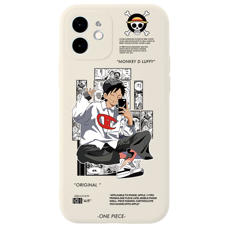 Ốp lưng IPhone  cạnh vuông One Piece BVC 6/6plus/6s/6splus/7/7plus/8/8plus/x/xr/xs/11/12/13/14/Pro/Plus/Promax BVC839