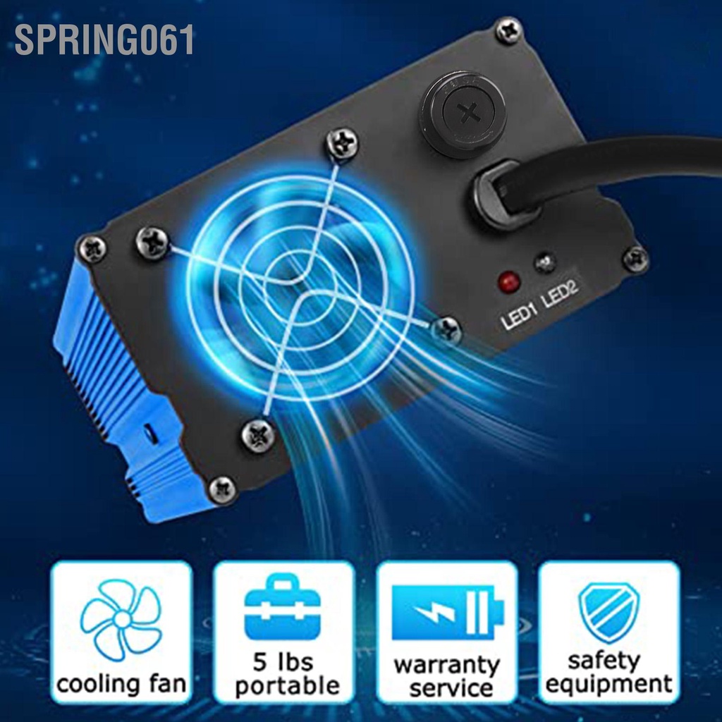 Spring061 Bộ sạc pin xe chơi gôn DC 36V 12A Sạc thông minh D Style US CẮM AC 110‑130V Thay thế bảo vệ cho E‑Z‑GO