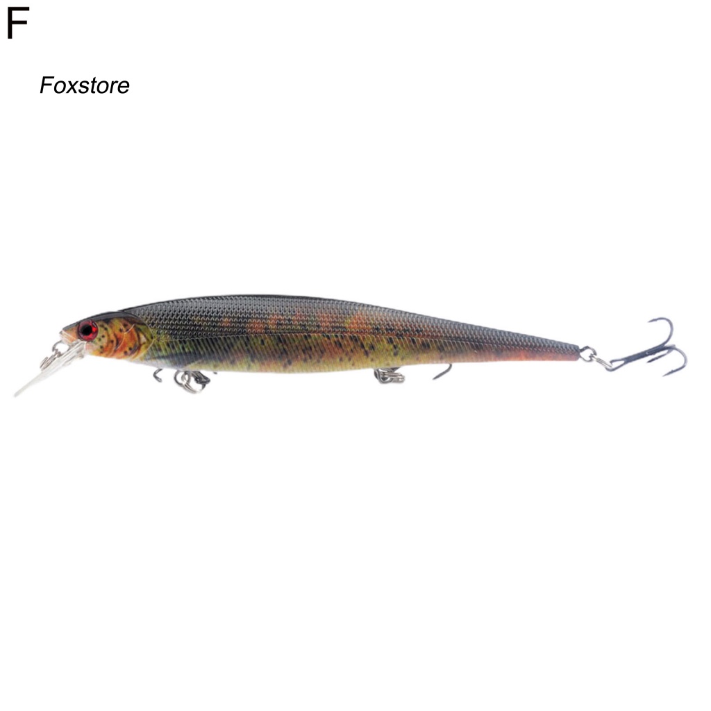 Mồi Câu Cá Nhân Tạo Cứng Màu Sắc Tươi Sáng Có Móc