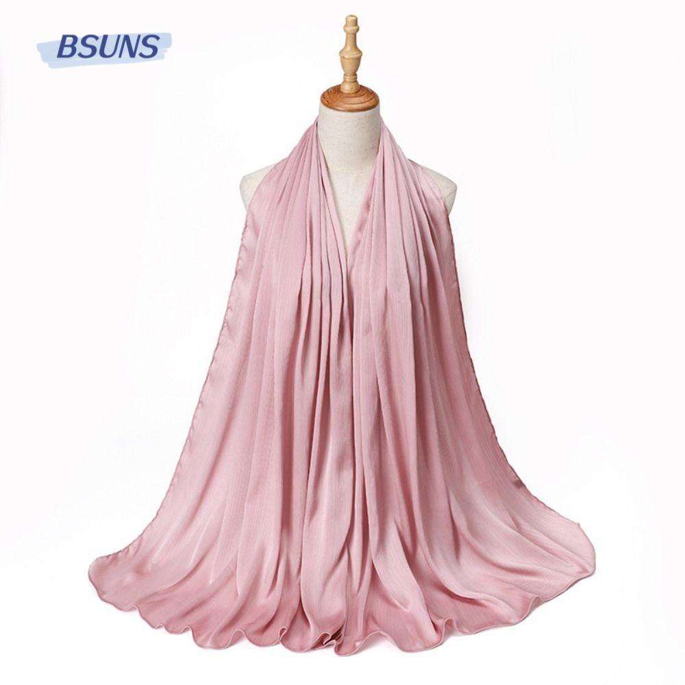 Khăn Choàng Chiffon Màu Trơn Thời Trang Đi Biển