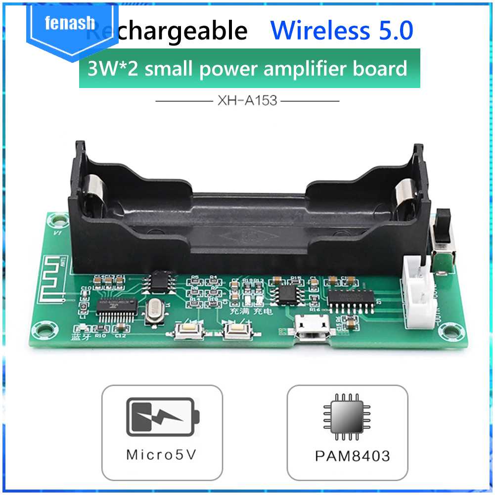Bảng MạCh KhuếCh ĐạI Âm Thanh XH-A153 Pin 3W + 3W Bluetooth 5.0 PAM8403 Chip Thấp