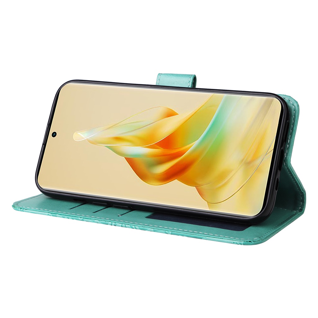 OPPO Reno 8T 5F A78 A17 A57 A77s A17k A77 A96 A76 a5s a12 a5 2020 Bao Da Điện Thoại Kiểu Ví Gập Nam Châm Có Ngăn Thẻ Cho Giá Đỡ