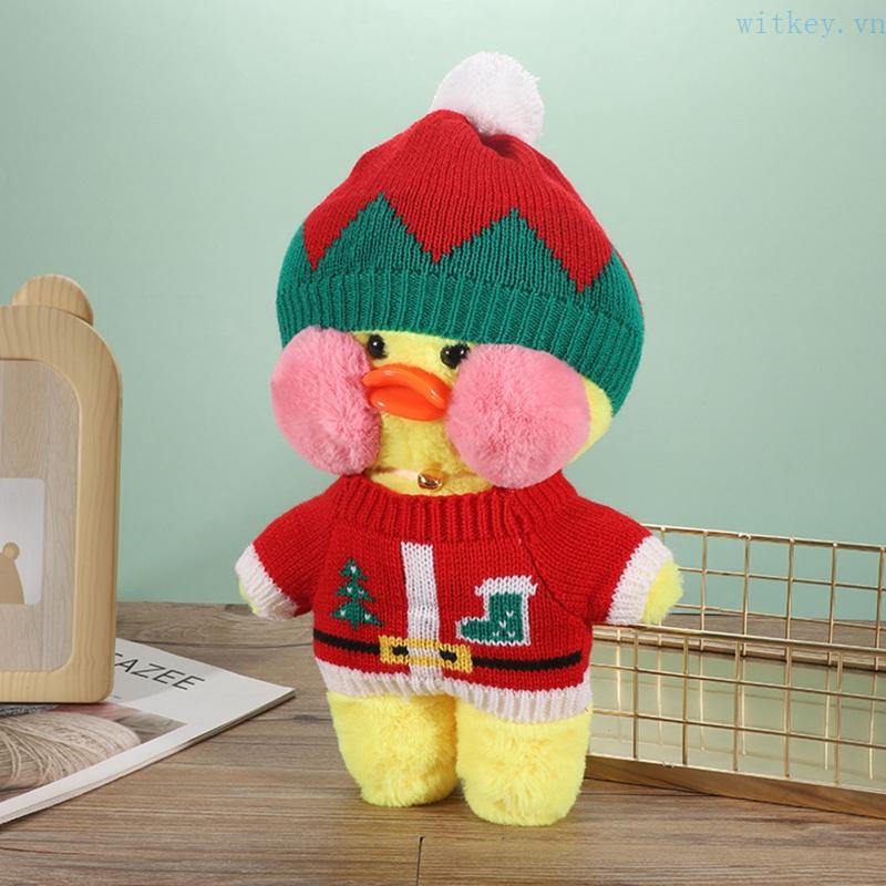 Vịt Nhồi Bông Mini 30cm Mềm Mại Dùng Để Trang Trí Quần Áo Búp Bê DIY