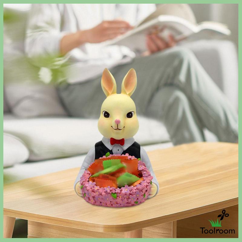 Khay Đựng Trang Sức Hình Thỏ Bằng Nhựa Resin Hiện Đại Cho Phòng Khách / Văn Phòng