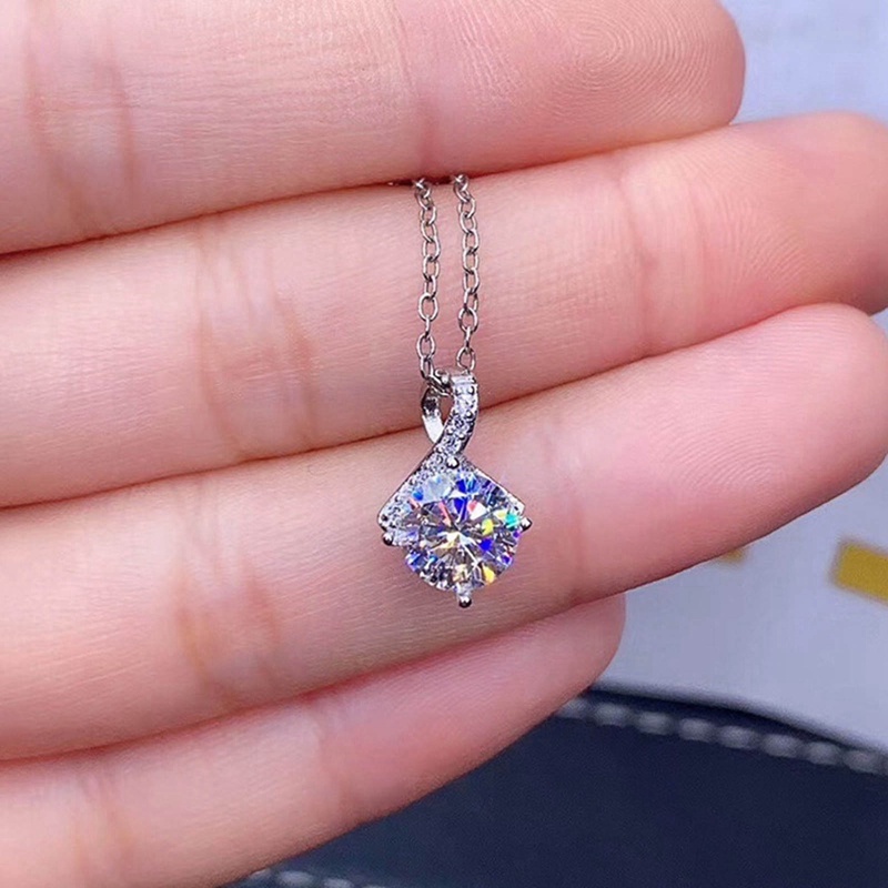 Ygt Vòng cổ Mạ Bạc Đính Đá Zircon Đơn Giản Thời Trang Dành Cho Nữ