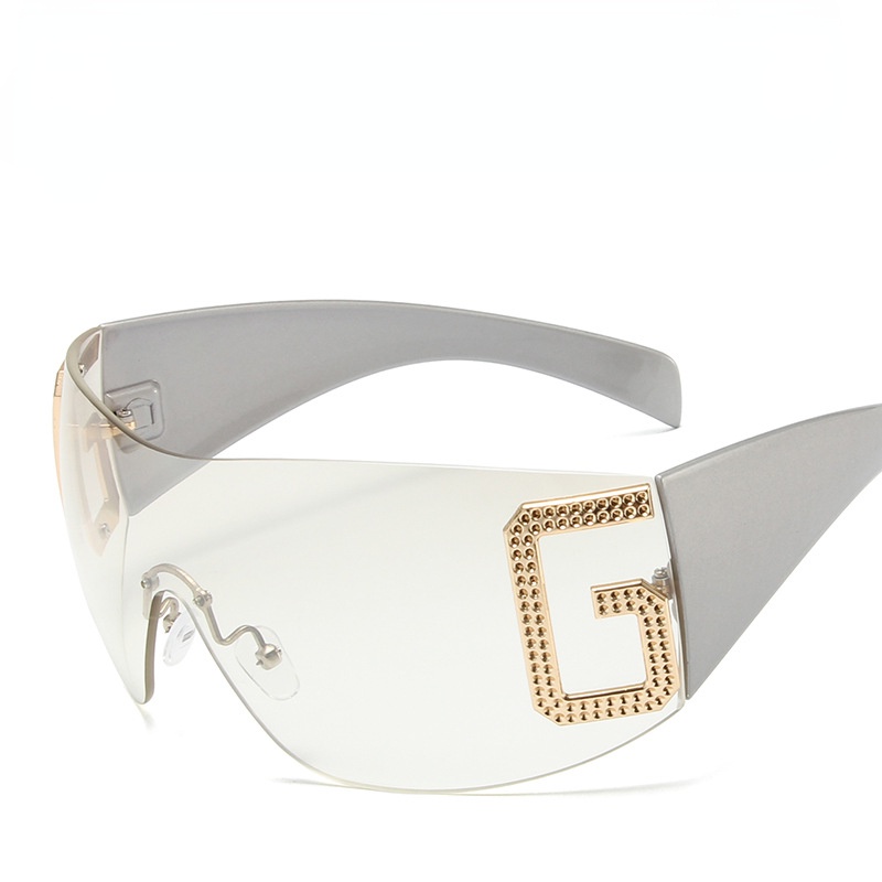 Kính Mát Gọng Vuông Kim Loại Thời Trang Cho Nam Nữ