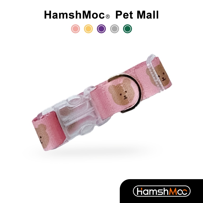 HamshMoc Vòng Cổ Mềm Mại Có Khóa Mạnh Mẽ Tháo Gỡ Nhanh Nhẹ Thoải Mái Cho Cún Cưng Cỡ Nhỏ / Vừa / Nhỏ