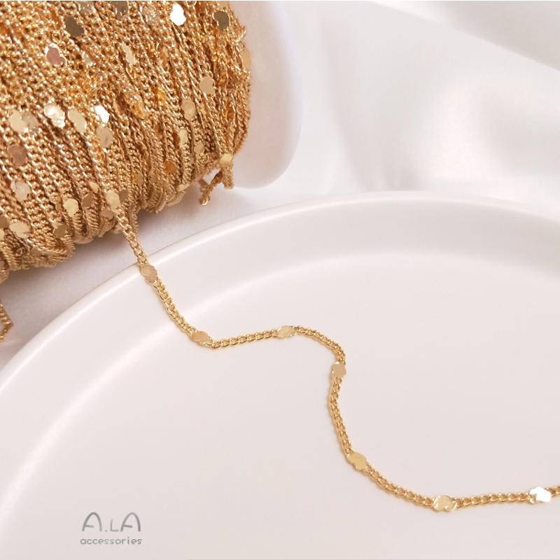 Dây Chuyền Mạ Vàng 14k Hình Trái Tim / Ngôi Sao / Hoa Hướng Dương Nhiều Màu Sắc